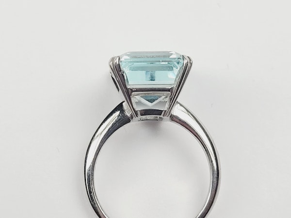 Aquamarine single stone ring SKU: 5368  DBGEMS - image 3