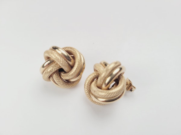 9ct gold knot earrings SKU: 5366 DBGEMS - image 4