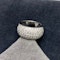 Diamond Ring Bombe in 18ct White Gold date circa 1960, SHAPIRO & Co since1979 - image 2
