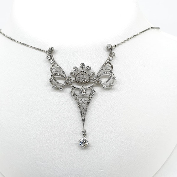 Edwardian diamond necklace c1912 - image 2