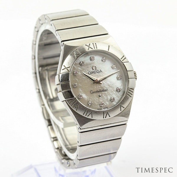 Omega Constellation Ladies 27mm Diamond Mother Of Pearl +Papers - image 2