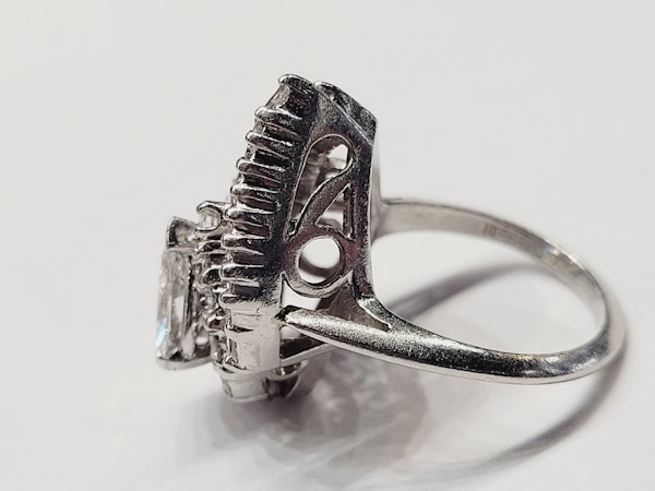 Vintage stylised diamond leaf ring SKU: 5459 DBGEMS - image 5