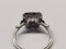 Art deco sapphire and diamond engagement ring SKU: 5461 DBGEMS - image 2