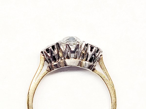Antique three stone diamond engagement ring SKU: 5458 DBGEMS - image 3