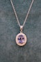 A Natural 2.20 Carat Sapphire and Diamond Pendant, English, Pre-owned - image 4