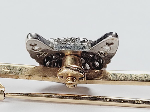 Antique French bull dog diamond pin SKU: 5482 DBGEMS - image 3