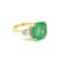 Octagonal Emerald and Diamond ring. - image 2
