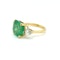 Octagonal Emerald and Diamond ring. - image 4