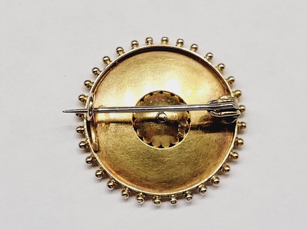 Etruscan revival enamel 18ct brooch SKU: 5489 DBGEMS - image 3