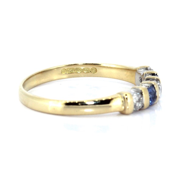 Sapphire And Diamond Half Eternity Ring. S.Greenstein - image 4