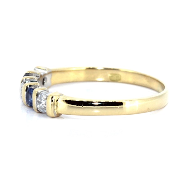 Sapphire And Diamond Half Eternity Ring. S.Greenstein - image 2