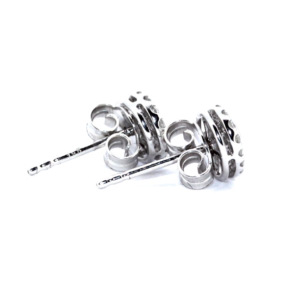 Oval Diamond Cluster Earrings. S. Greenstein - image 2