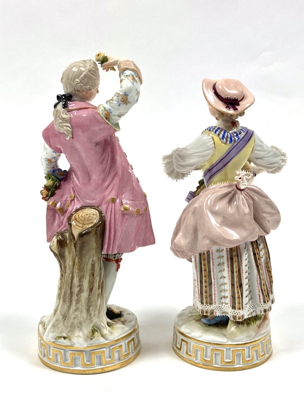 Pair of Meissen figures - image 13