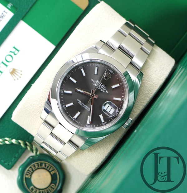 Rolex Datejust 41 Oyster 126300 Slate Dial 2020 Pre Owned - image 1
