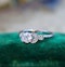 A beautiful 0.45 Carat "F Colour" Diamond Engagement Ring, with Diamond Set Foliate Shoulders, English, Circa 1930 - image 3