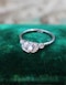 A beautiful 0.45 Carat "F Colour" Diamond Engagement Ring, with Diamond Set Foliate Shoulders, English, Circa 1930 - image 4