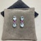 Aquamarine & Pink Sapphire Earrings in 18ct White Gold date circa 1980, SHAPIRO & Co since 1979 - image 2