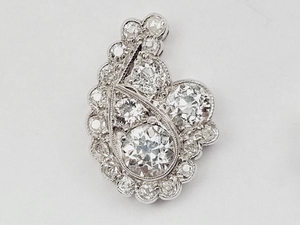 Art deco old mine cut diamond stud earrings SKU: 5571 DBGEMS - image 4