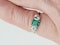 Fine Colombian emerald and diamond engagement ring SKU: 5572 DBGEMS - image 2