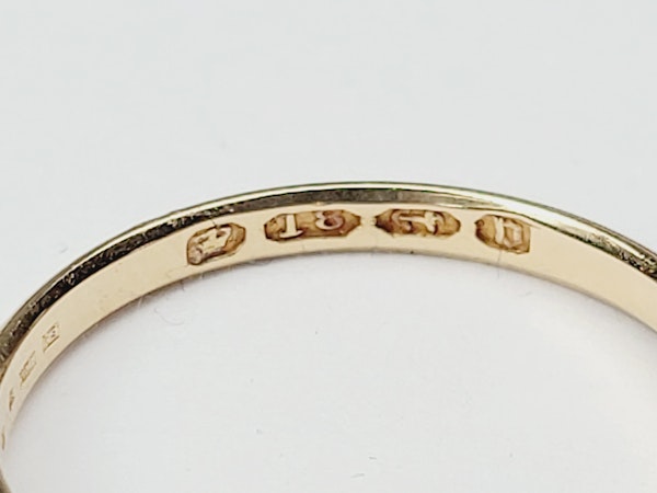 Antique sapphire and diamond engagement ring SKU: 5573 DBGEMS - image 4