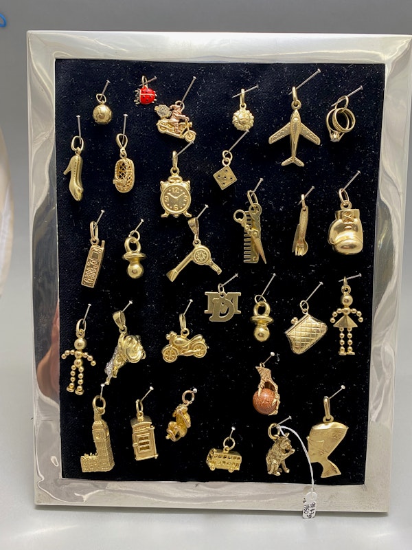 Charms in 9ct,15ct,18ct Gold & 18ct Gold Vermeil Sterling Silver date from 1890, PRICE per each Charm is from £85 in Lilly's Attic, SHAPIRO & Co since 1979 - image 2