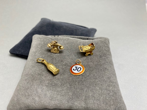 Charms in 9ct,15ct,18ct Gold & 18ct Gold Vermeil Sterling Silver date from 1890, PRICE per each Charm is from £85 in Lilly's Attic, SHAPIRO & Co since 1979 - image 5