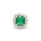 Platinum emerald and diamond ring @ Finishing Touch - image 2