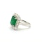 Platinum emerald and diamond ring @ Finishing Touch - image 3