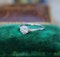 A very beautiful 0.92 Carat Diamond Solitaire Engagement Ring mounted in Platinum, English. Circa 1930 - image 3