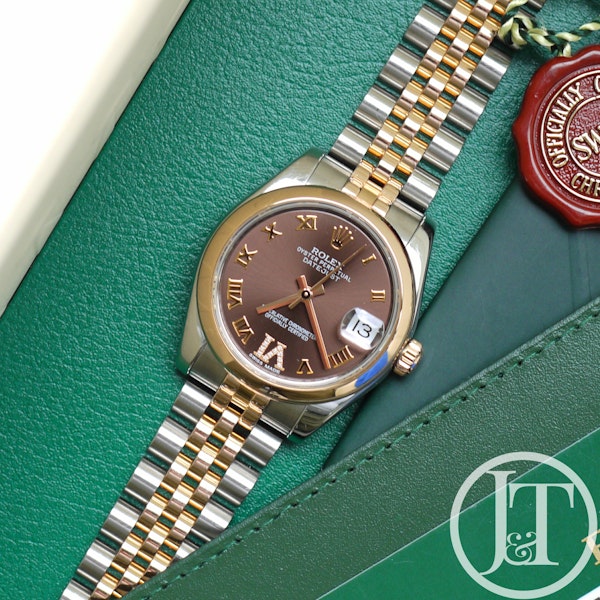 Rolex Datejust 31 Jubilee Chocolate Diamond 178241 Pre Owned - image 1
