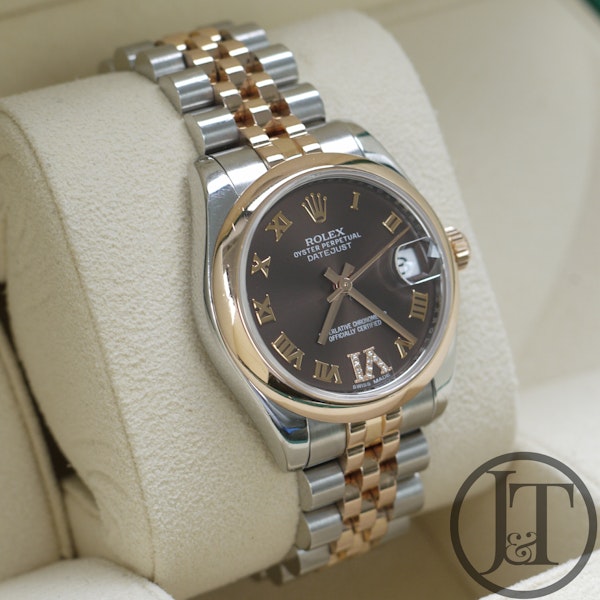Rolex Datejust 31 Jubilee Chocolate Diamond 178241 Pre Owned - image 3