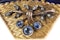 Diamond & Sapphire Gold Brooch of Basket Weave Design - image 2