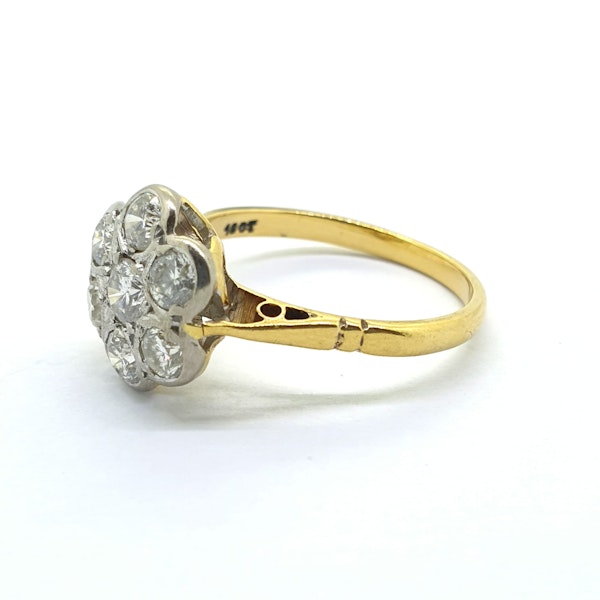 Vintage diamond daisy cluster ring @Finishing Touch - image 3