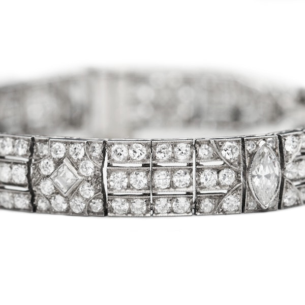 Raymond Yard Art Deco Diamond Bracelet - image 6
