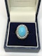 Vintage Persian Turquoise diamond ring - image 3