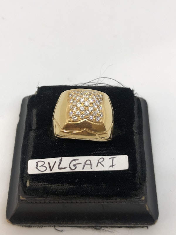 Bulgari diamond 18ct yellow gold ring - image 4