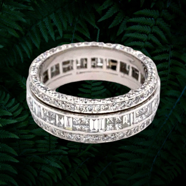Diamond Eternity Spinning Ring. - image 4