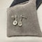 Aquamarine Diamond Earrings Drop/Studs in 18ct White Gold date circa 1980, SHAPIRO & Co since1979 - image 4