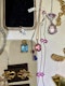 Pink Tourmaline Diamond Pendant in 18ct Rose Gold date circa 1910 & 1990, SHAPIRO & Co since1979 - image 2