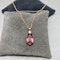 Pink Tourmaline Diamond Pendant in 18ct Rose Gold date circa 1910 & 1990, SHAPIRO & Co since1979 - image 3