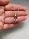Pink Tourmaline Diamond Pendant in 18ct Rose Gold date circa 1910 & 1990, SHAPIRO & Co since1979 - image 5