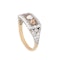 A Cognac Diamond Gold Ring - image 1