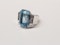 Aquamarine and square diamond dress ring SKU: 5651 DBGEMS - image 2