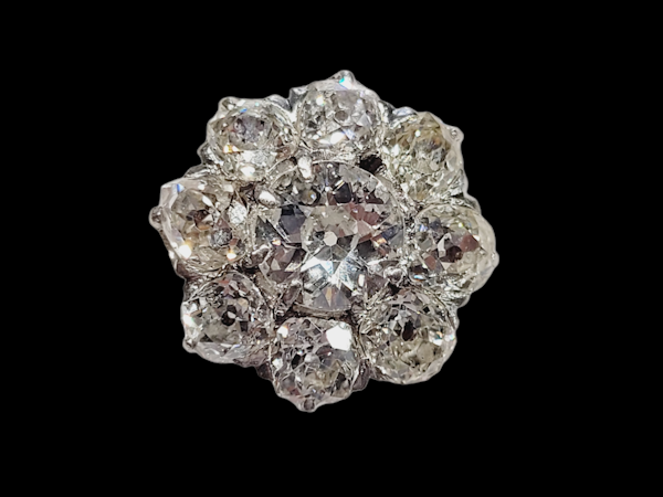 Antique diamond cluster ring SKU: 5653 DBGEMS - image 2