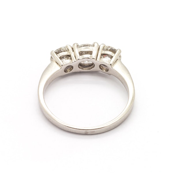 1.60ct Three Stone Diamond Ring - image 5