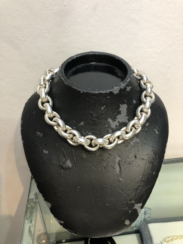 Chunky solid silver necklace - image 3