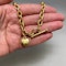 T-Bar Gold Chain with Heart Charm in 9ct Gold date circa 1980, Lilly's Attic since 2001 - image 3