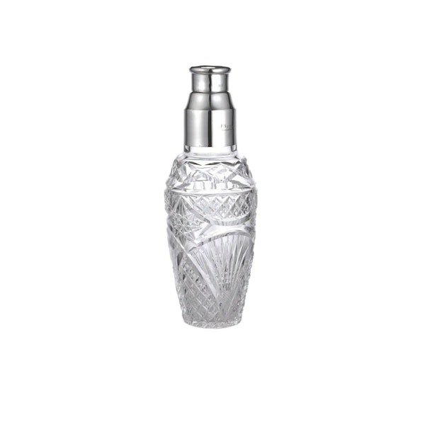 MAPPIN & WEBB Sterling Silver - Silver and cut Glass Art Deco - Cocktail Shaker - image 6