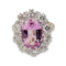 Antique pink topaz and diamond ring SKU: 5691 DBGEMS - image 3