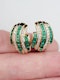 Emerald and diamond earrings SKU: 5690 DBGEMS - image 3